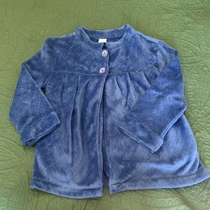 Womens Blue button up light jacket, possible 3/4 sleeve